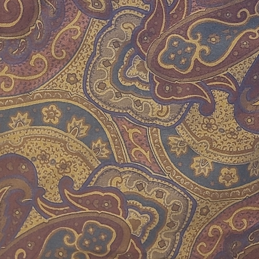 VINTAGE RALPH LAUREN CHAPS PAISLEY OXFORD BUTTON DOWN SHIRT - Picture 2 of 8